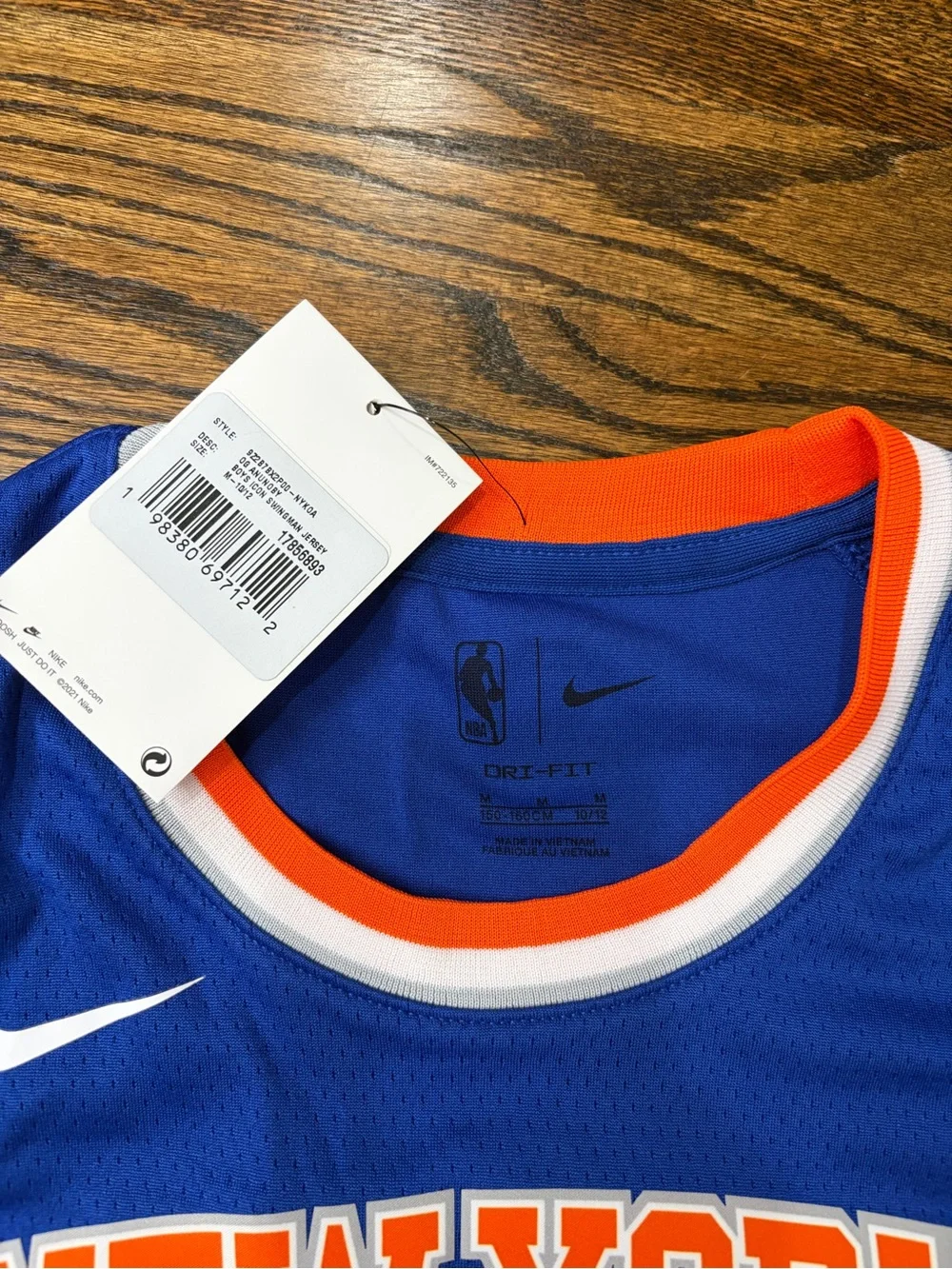 Nike OG Anunoby Knicks Jersey Youth M 10/12 NWT Swingman